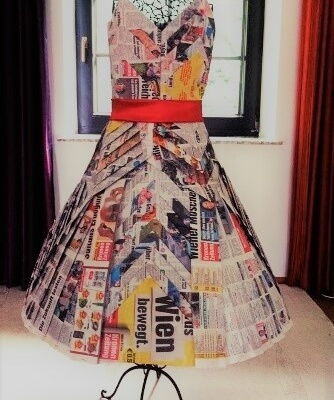Papier Kleid für Promo